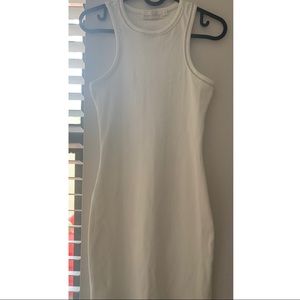 shusha white bodycon dress